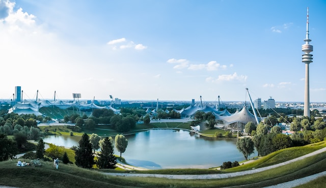 Panoramaaufnahmen von der Stadt München