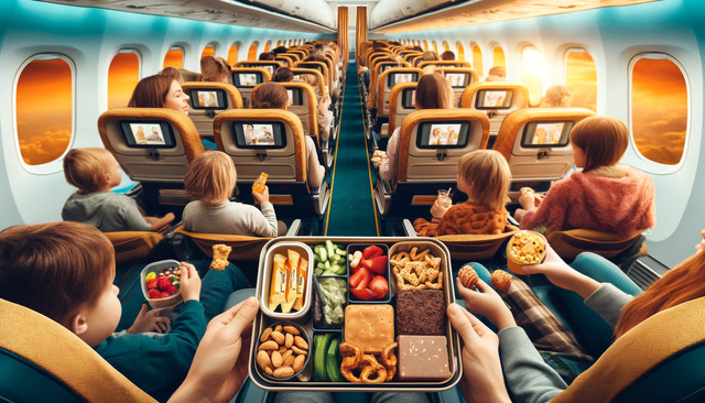 passengers enjoying healthy snacks